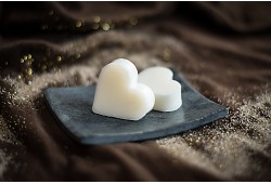 Guest soap heart - ZINNIA & WHITE CEDAR