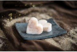 Guest soap heart - APRICOT